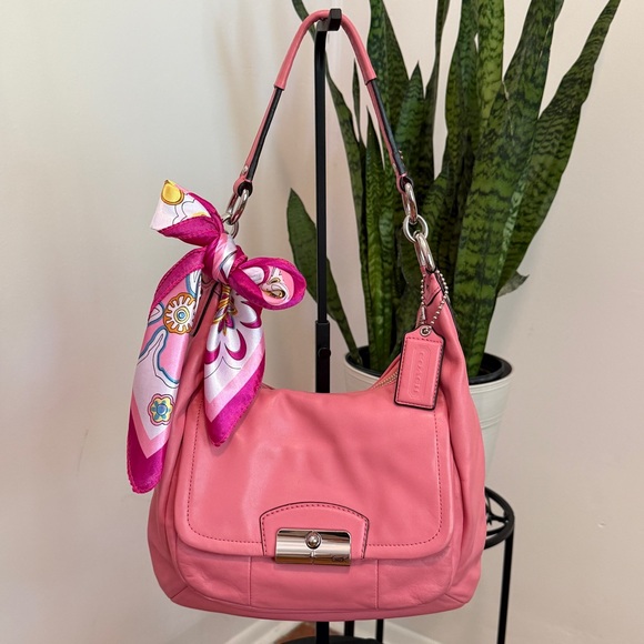 Coach Handbags - COACH | Pink Kristin Hobo Bag (F22306)